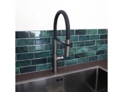 Magneto Mitigeur évier à Douchette Gun Métal - Essebagno -Electroménager Soldes robinet 20127479