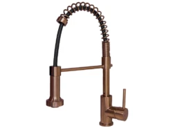 Plimo Mitigeur évier à Douchette Cuivre - Essebagno