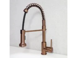 Plimo Mitigeur évier à Douchette Cuivre - Essebagno -Electroménager Soldes robinet 20127485