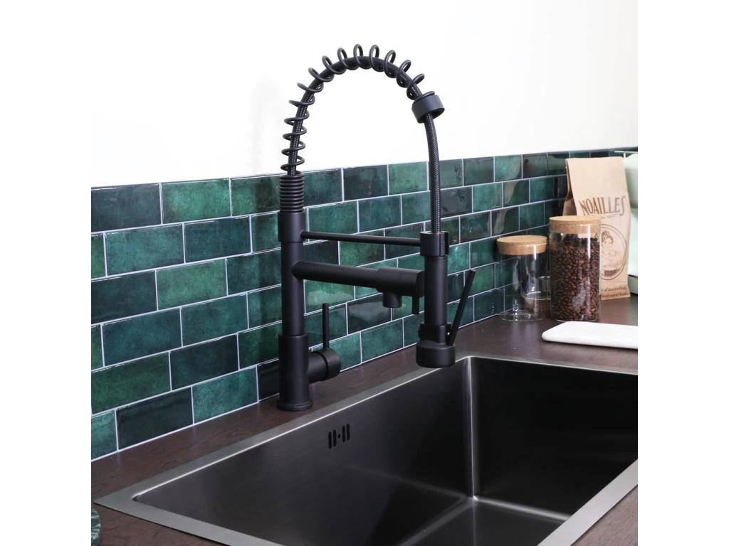 Big Pro Mitigeur évier à Douchette Full Black - Essebagno 6 Big Pro Mitigeur évier à Douchette Full Black - Essebagno – Image 4