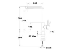 Pure II Mitigeur évier Blanc - Essebagno -Electroménager Soldes robinet 20127517
