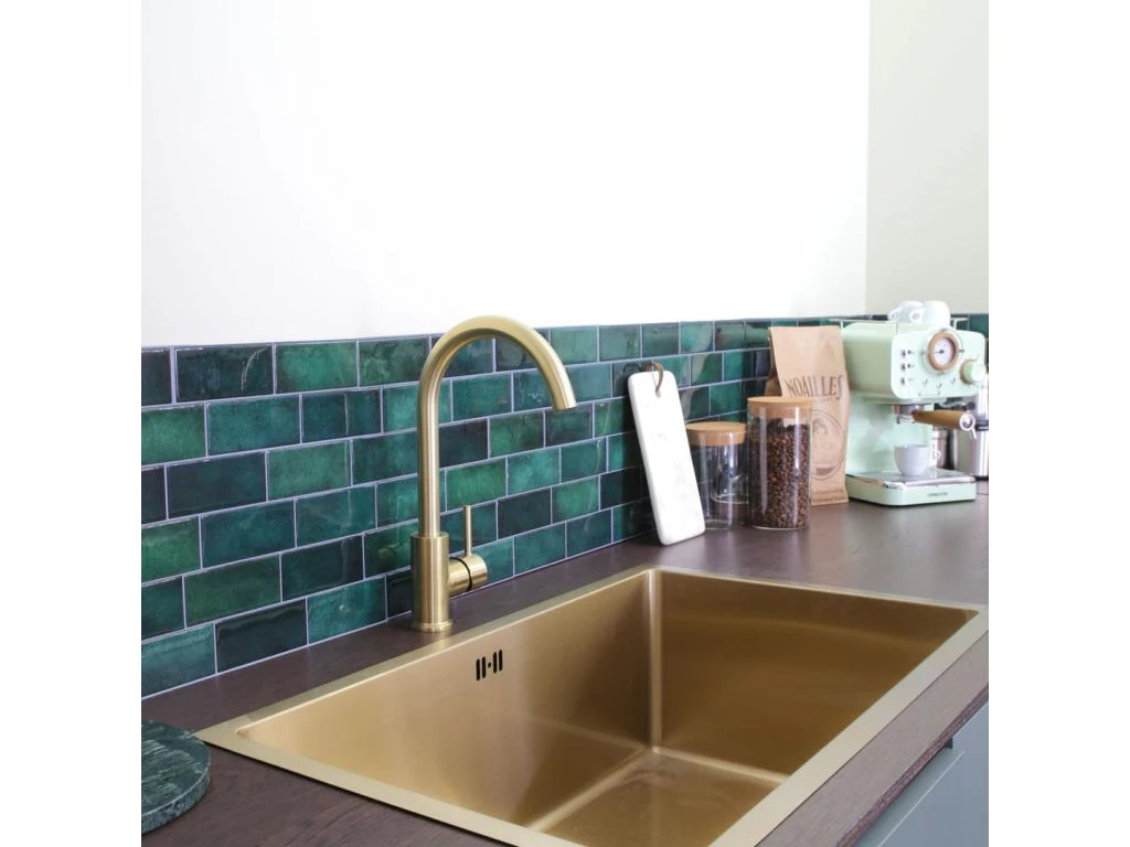Kiwo Mitigeur évier Or Brossé - Essebagno 4 Kiwo Mitigeur évier Or Brossé - Essebagno – Image 2
