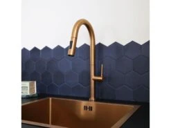 Portofino Mitigeur évier à Douchette Cuivre - Essebagno -Electroménager Soldes robinet 20908205