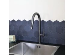 Portofino Mitigeur évier à Douchette Gun Métal - Essebagno -Electroménager Soldes robinet 20908221