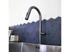 Portofino Mitigeur évier à Douchette Gun Métal - Essebagno -Electroménager Soldes robinet 20908223