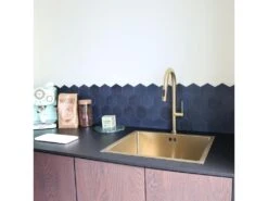 Portofino Mitigeur évier à Douchette Or Brossé - Essebagno 13 Portofino Mitigeur évier à Douchette Or Brossé - Essebagno -Electroménager Soldes robinet 20908247