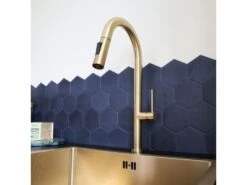 Portofino Mitigeur évier à Douchette Or Brossé - Essebagno 14 Portofino Mitigeur évier à Douchette Or Brossé - Essebagno -Electroménager Soldes robinet 20908249