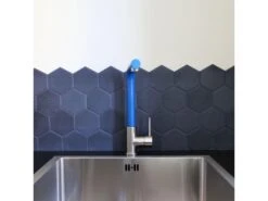 Esseloki Mitigeur évier Façon Inox Et Bec Bleu - Essebagno -Electroménager Soldes robinet 21151901