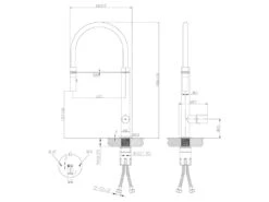Exil Mitigeur évier à Douchette Noir Et Façon Inox - Essebagno -Electroménager Soldes robinet 21191487