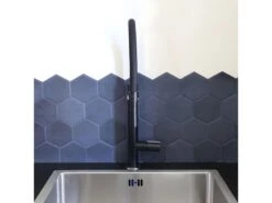 Exil Mitigeur évier à Douchette Noir Et Façon Inox - Essebagno -Electroménager Soldes robinet 21191491