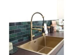 Big Pro Mitigeur évier à Douchette Or - Essebagno -Electroménager Soldes robinet 22249453