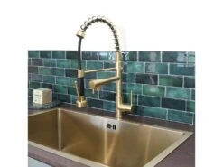 Big Pro Mitigeur évier à Douchette Or - Essebagno -Electroménager Soldes robinet 22249455