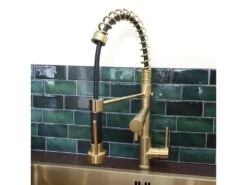 Big Pro Mitigeur évier à Douchette Or - Essebagno -Electroménager Soldes robinet 22249457