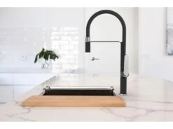 Hideno Mitigeur évier à Douchette Noir Et Chrome - Essebagno -Electroménager Soldes robinet 22399247