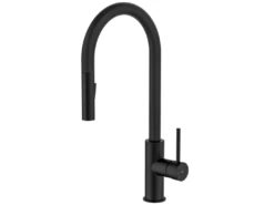 Foga Mitigeur évier à Douchette Noir Mat - Essebagno