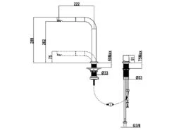 Magic Mitigeur évier Chromé Escamotable 2 Trous 'spécial Fenêtre' - Essebagno -Electroménager Soldes robinet 22399271