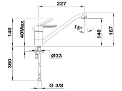 Tango Plus Mitigeur évier Noir - Essebagno -Electroménager Soldes robinet 22399295