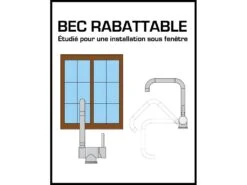 New Oslo Mitigeur évier Chromé Rabattable ' Spécial Fenêtre' - Essebagno -Electroménager Soldes robinet 22399305