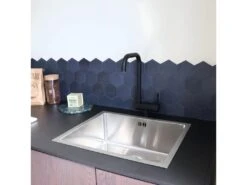 New Oslo Mitigeur évier Noir Rabattable - Essebagno -Electroménager Soldes robinet 22478653