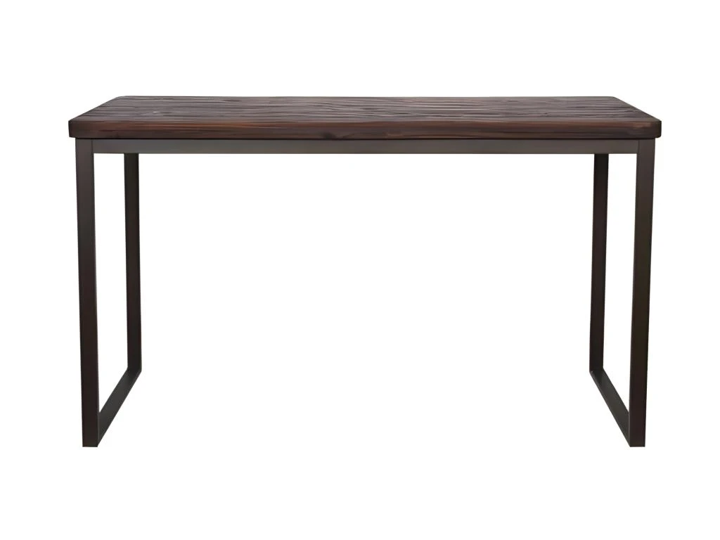 NEVADA - Mange Debout 180 Cm Acier/bois Massif Foncé 7 NEVADA - Mange Debout 180 Cm Acier/bois Massif Foncé – Image 5