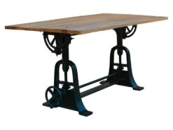 DRAW - Table En Bois De Style Industriel L180