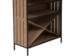 Table De Bar En Bois Et Fer Coloris Beige - Longueur 153 X Profondeur 80 X Hauteur 80 Cm -Electroménager Soldes table a manger 10036385