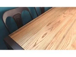 NEVADA - Mange Debout 120 Cm Acier/bois Massif Clair -Electroménager Soldes table a manger 10373023