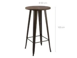 Table De Bar Ronde Chimie ∅60 Cm -Electroménager Soldes table a manger 13010467