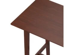 Table De Bar Rectangulaire Buvette 4 Personnes En Bois Foncé 120 Cm -Electroménager Soldes table a manger 13010481