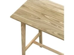 Table De Bar Rectangulaire Buvette 4 Personnes En Bois Clair 120 Cm -Electroménager Soldes table a manger 13010505