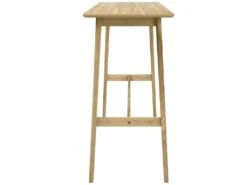 Table De Bar Rectangulaire Buvette 4 Personnes En Bois Clair 120 Cm -Electroménager Soldes table a manger 13010509