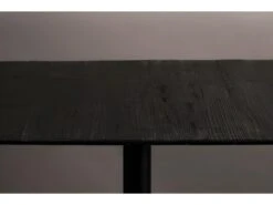 BRAZA - Table De Comptoir Carrée En Acier Et Bois Noir L 70 -Electroménager Soldes table a manger 13260309