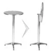 Mange Debout Aluminium Diamètre Table 60 Cm Diamètre Pied 5,8 Cm Pliable Hauteur Réglable 74/114 Cm Gris 2008193 -Electroménager Soldes table a manger 18364825
