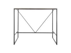 Table Haute Table De Bar En Bois D'Acacia Et Métal 115 X 70 Cm -Electroménager Soldes table a manger 19801913