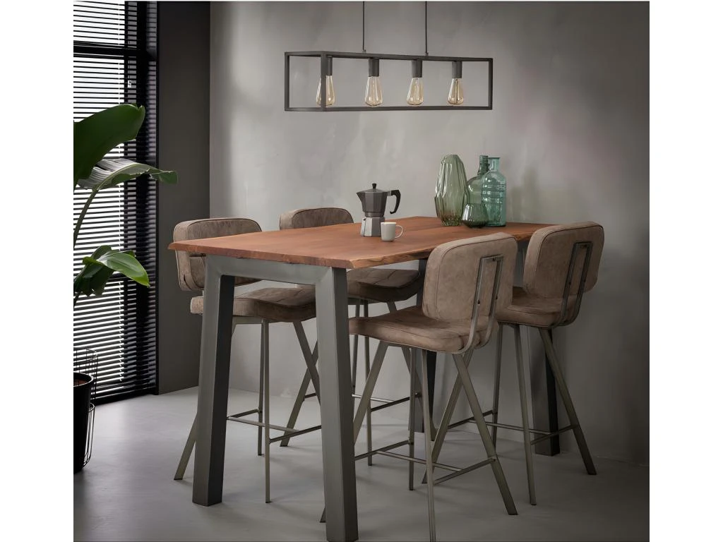 ALTA - Table Haute En Bois D'acacia L147 4 ALTA - Table Haute En Bois D'acacia L147 – Image 2