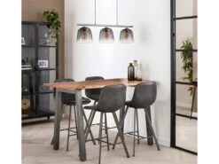 ALTA - Table Haute En Bois D'acacia L147 10 ALTA - Table Haute En Bois D'acacia L147 -Electroménager Soldes table a manger 8946343