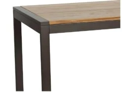 NEVADA - Ensemble Haut 180 Cm Bois Massif Clair Et Acier Gris -Electroménager Soldes table a manger 9540903