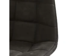 OWEN OAK - Chaise De Bar Vintage Microfibre Marron Foncé Pieds Chêne(x2) -Electroménager Soldes tabouret de bar 10443819