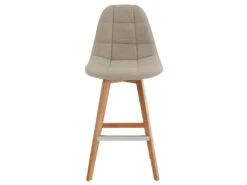 OWEN - Chaise De Bar Scandinave Tissu Lin Pied Hêtre (x4) 11 OWEN - Chaise De Bar Scandinave Tissu Lin Pied Hêtre (x4) -Electroménager Soldes tabouret de bar 10443871