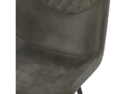 QUEENS - Chaises De Bar Industrielle Microfibre Vintage Marron Foncé Pieds Métal Noir (x4) 10 QUEENS - Chaises De Bar Industrielle Microfibre Vintage Marron Foncé Pieds Métal Noir (x4) -Electroménager Soldes tabouret de bar 10444205