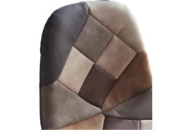 OWEN OAK - Chaise De Bar Vintage Patchwork Pieds Chêne(x2) -Electroménager Soldes tabouret de bar 10444439