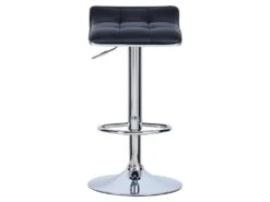 Lot De 2 Tabourets De Bar En Synthétique De Haute Qualité Ensemble Rotatif à 360 ° Noir 19_0000439 -Electroménager Soldes tabouret de bar 10445421