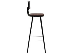Lot De Deux Tabourets De Bar Design Chaise Siège Bois Massif De Récupération Marron Foncé 1202188 -Electroménager Soldes tabouret de bar 10445531