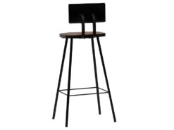 Lot De Deux Tabourets De Bar Design Chaise Siège Bois Massif De Récupération Marron Foncé 1202188 -Electroménager Soldes tabouret de bar 10445533