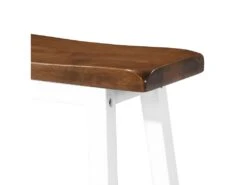 Lot De Deux Tabourets De Bar Design Chaise Siège Bois Massif 1202055 -Electroménager Soldes tabouret de bar 10445603