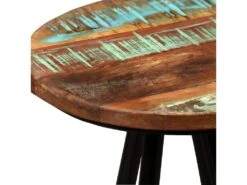 Lot De Deux Tabourets De Bar Design Chaise Siège Bois Massif De Récupération Et Acier 1202193 -Electroménager Soldes tabouret de bar 10445785