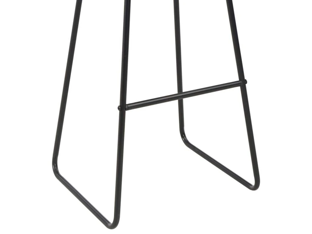 Lot De Deux Tabourets De Bar Design Chaise Siège Synthétique Noir Acier 1202099 6 Lot De Deux Tabourets De Bar Design Chaise Siège Synthétique Noir Acier 1202099 – Image 4