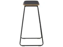 Lot De Deux Tabourets De Bar Design Chaise Siège Synthétique Noir Acier 1202099 11 Lot De Deux Tabourets De Bar Design Chaise Siège Synthétique Noir Acier 1202099 -Electroménager Soldes tabouret de bar 10445879