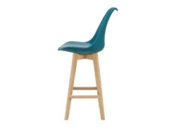 Lot De 2 Tabourets De Bar Siège Rembourré Plastique Synthétique Hêtre 105 Cm Turquoise 03_0002783 -Electroménager Soldes tabouret de bar 10445969