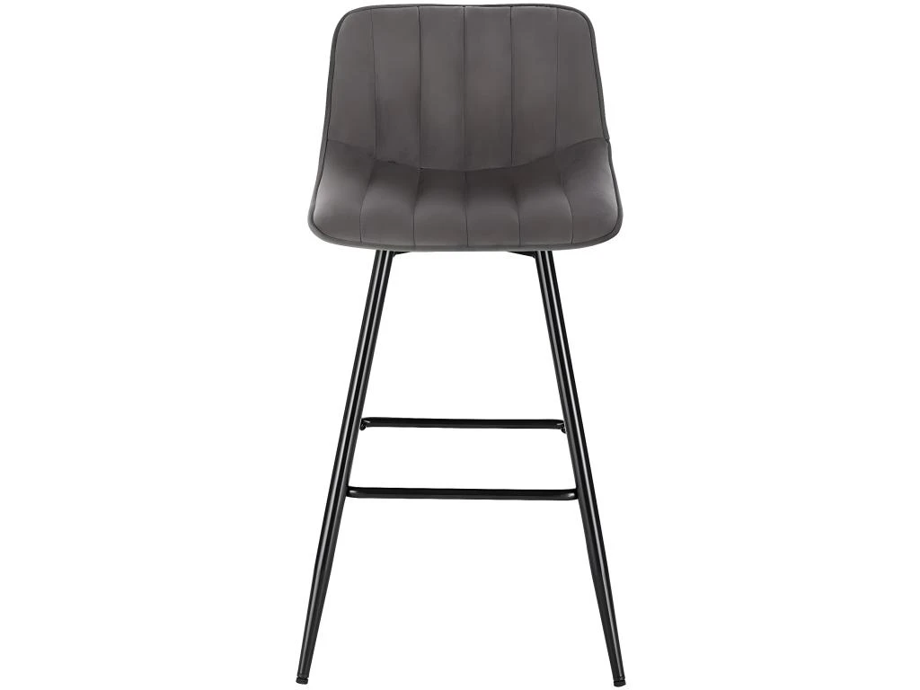 Lot De 2 Tabourets De Bar Design Avec Repose-pieds Gris Foncé 19_0000236 5 Lot De 2 Tabourets De Bar Design Avec Repose-pieds Gris Foncé 19_0000236 – Image 3